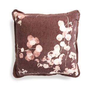 Treasure & Bond Abstract Botanical Floral Print Square Accent Pillow Cover NWT